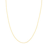 14k Yellow Gold Diamond Cut Forzentina Chain Necklace